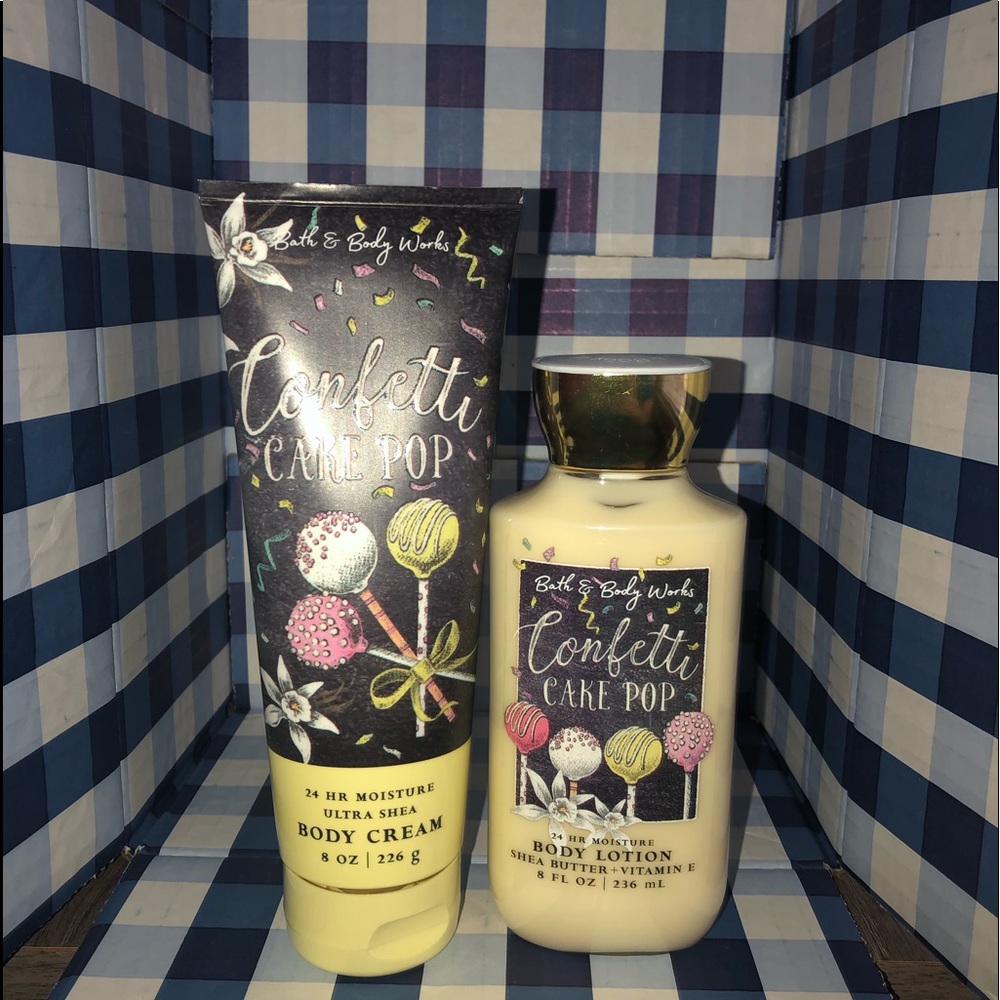 Bath and Body Works Confetti Cake Pop Bundle